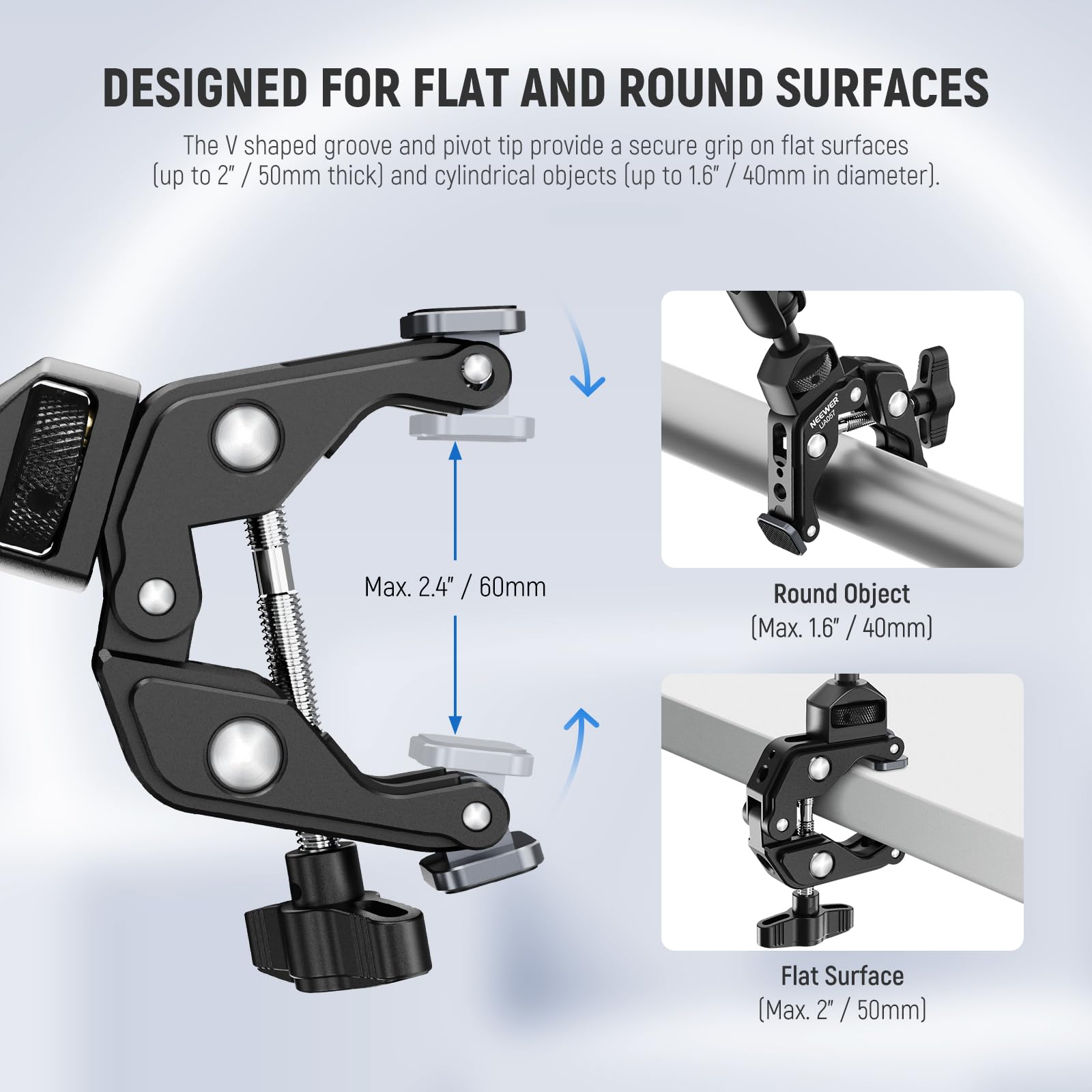 Foto 4 | Soporte De Cámara Neewer 22 Magic Arm Con Abrazadera De Escritorio En C Para Arri - Venta Internacional.