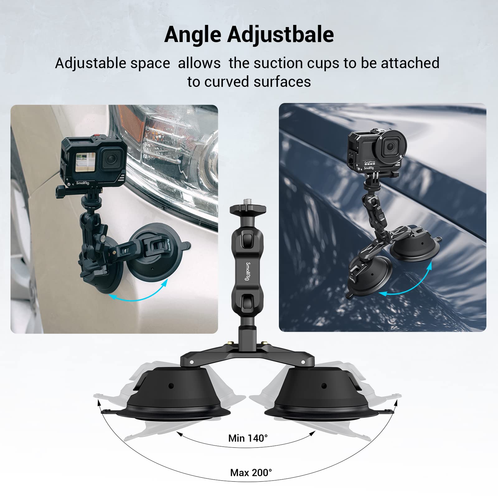Foto 5 pulgar | Soporte Con Ventosa Para Cámara Smallrig 3566 Para Gopro Y Sony Dslr - Venta Internacional.