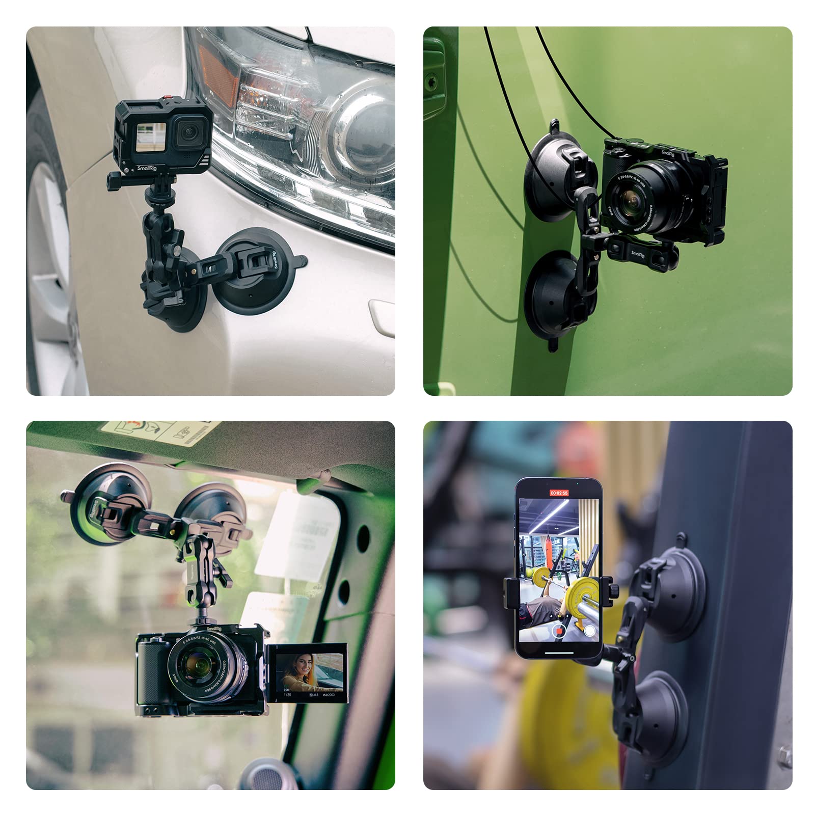 Foto 8 pulgar | Soporte Con Ventosa Para Cámara Smallrig 3566 Para Gopro Y Sony Dslr - Venta Internacional.