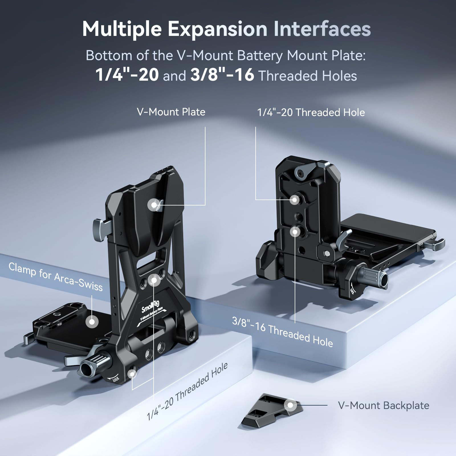 Foto 6 | Placa De Batería Plegable Smallrig Con Montaje En V Para Sony Fx3/a7 Iv/a7s Iii, Para Canon R5/r6, P - Venta Interna