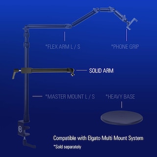 Foto 3 | Brazo De Sujeción Elgato Solid Arm Para Luces, Cámaras Y Micrófonos - Venta Internacional.