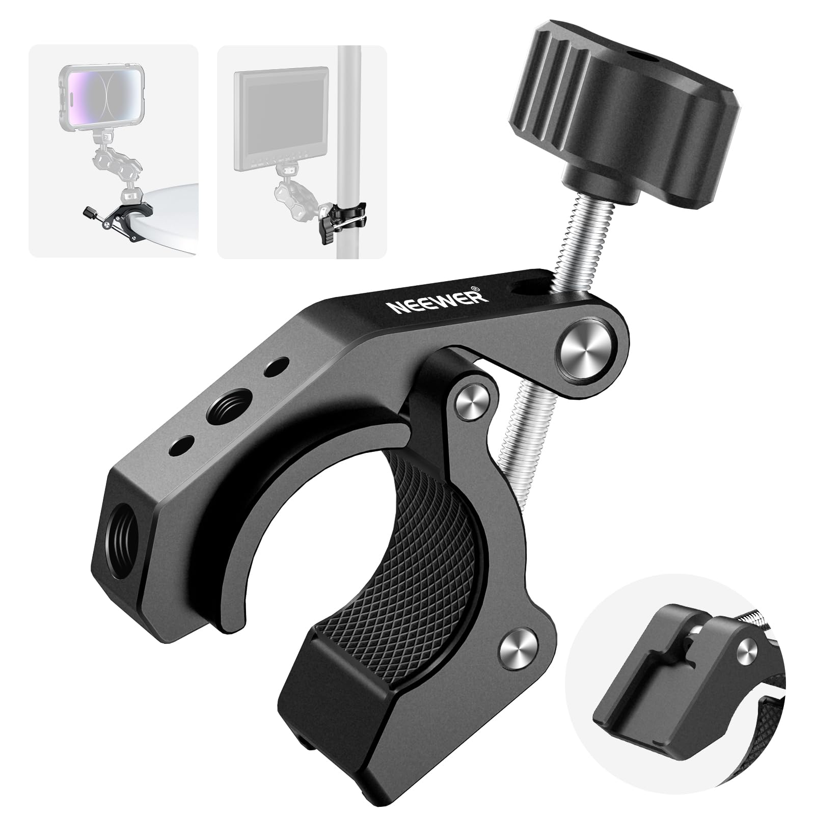 Foto 2 pulgar | Super Clamp Neewer St84 Con Zapata Fría Y Orificios Roscados - Venta Internacional.