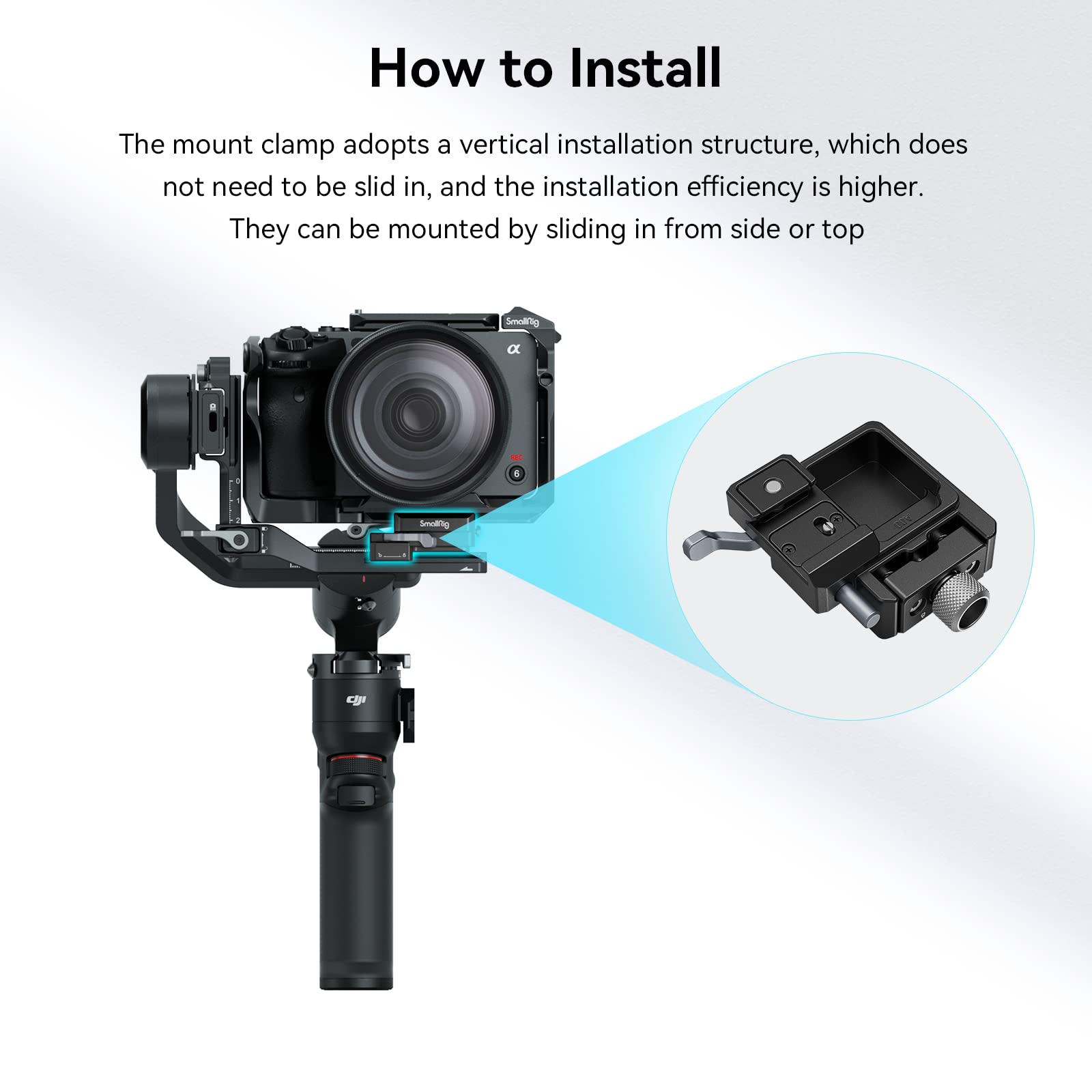 Foto 6 pulgar | Pinza De Liberación Rápida Smallrig Rs 3 Mini Para Dji Rs 3 Mini - Venta Internacional.