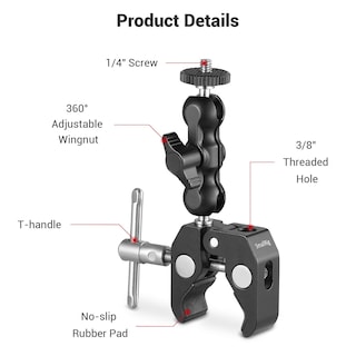 Foto 2 | Adaptador De Doble Bola Con Abrazadera De Cabeza Esférica Con Abrazadera Inferior Smallrig - Venta Internacional.