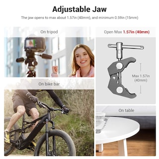 Foto 5 | Adaptador De Doble Bola Con Abrazadera De Cabeza Esférica Con Abrazadera Inferior Smallrig - Venta Internacional.