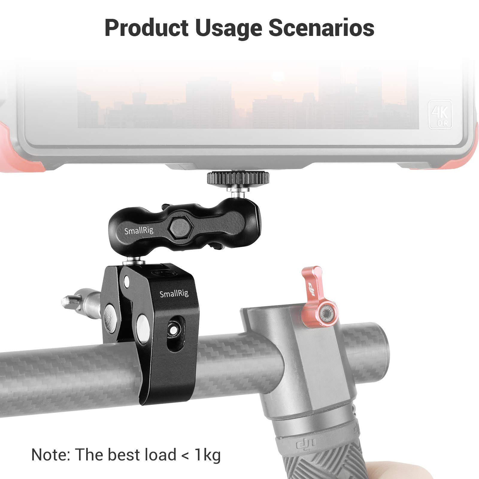Foto 6 | Adaptador De Doble Bola Con Abrazadera De Cabeza Esférica Con Abrazadera Inferior Smallrig - Venta Internacional.