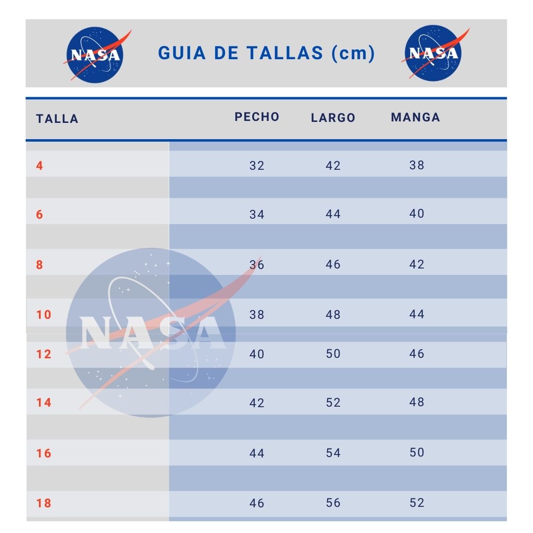 Foto 7 pulgar | Chamarra Nasa color Blanco para Niño