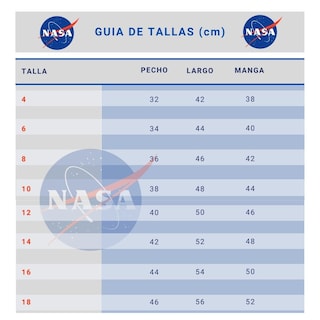 Foto 7 | Chamarra Nasa color Azul para Niño