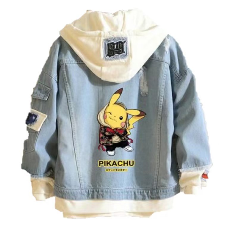 Foto 2 pulgar | Venta Internacional - Pack Pikachu Chaqueta Vaquera Fresca Anime