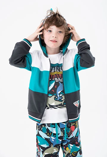 Foto 7 | Chaqueta de Felpa Boboli Multicolor para Niño