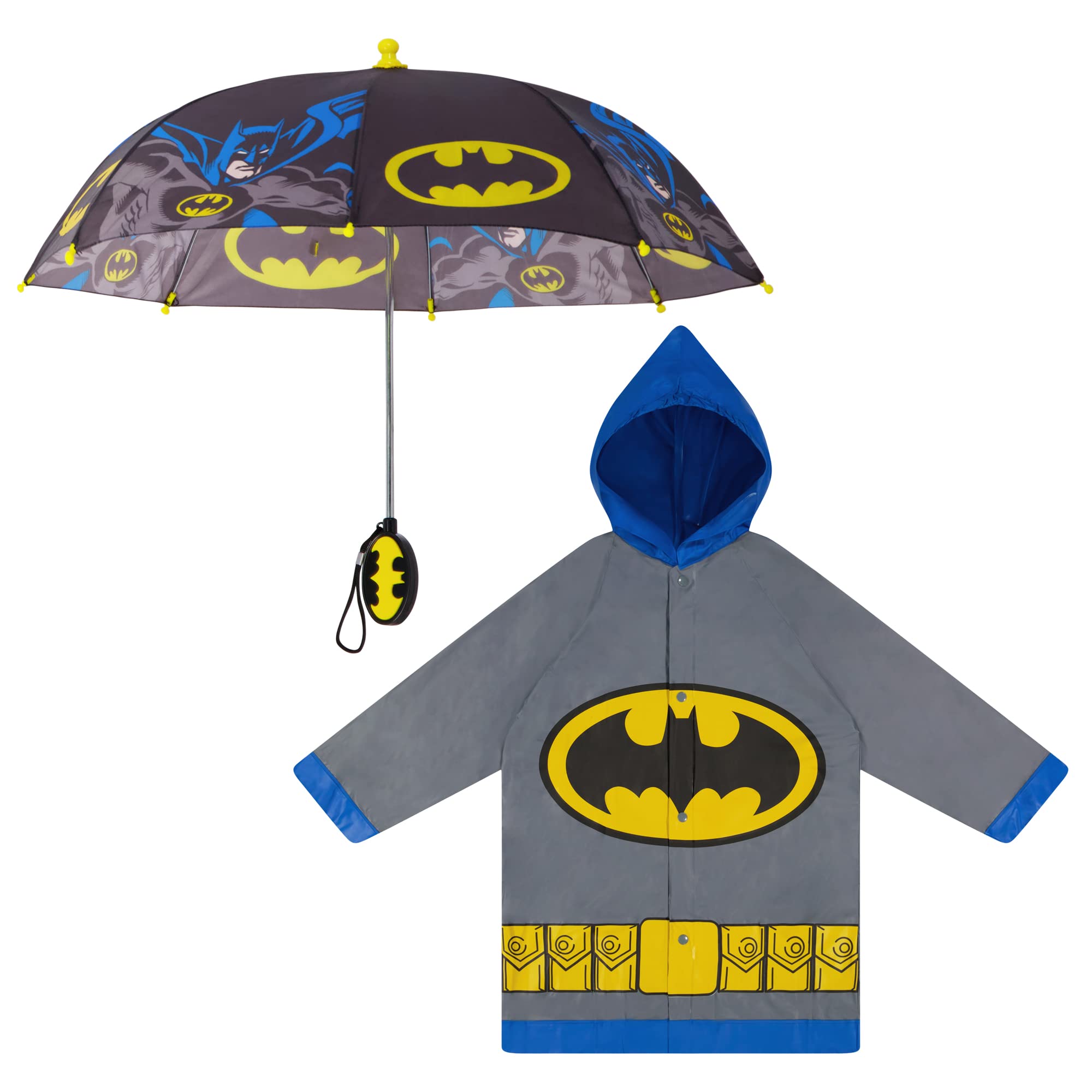 Set De Chubasqueros Dc Comics Para Niños De Batman Y Superman De 2 A 7 Años - Venta Internacional.