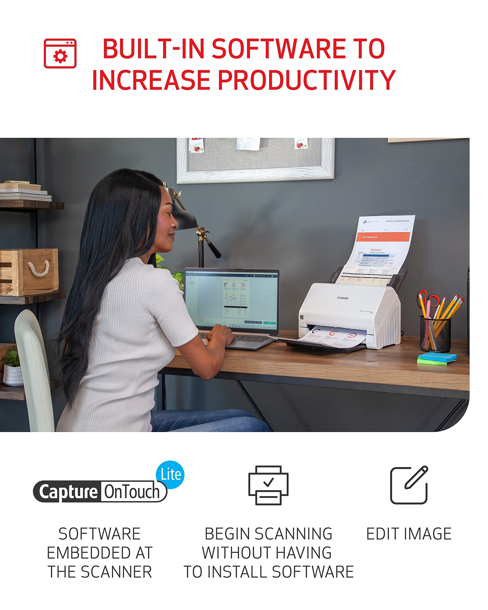Foto 4 | Escáner De Documentos De Oficina Canon Imageformula R30 - Venta Internacional.