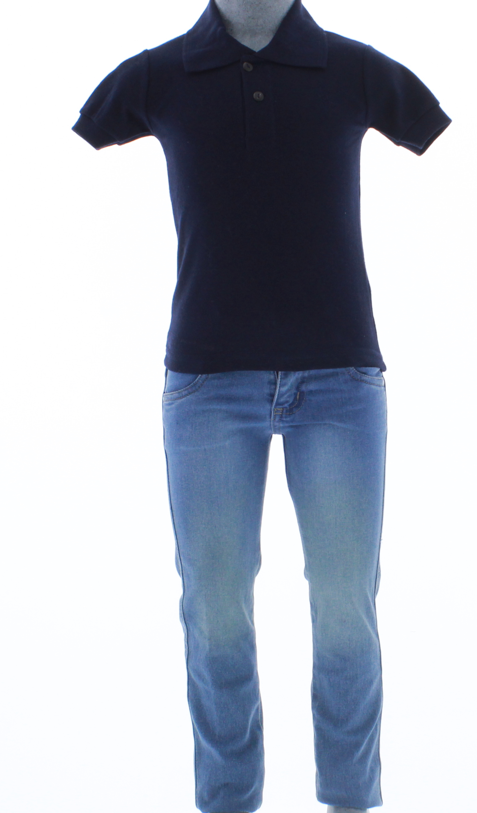 Foto 5 | Playera Para Niño Chicos Olé 3348 Azul Marino Tipo Polo
