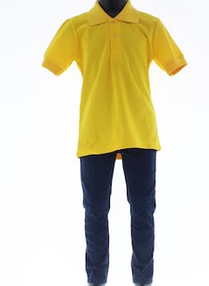 Foto 5 | Playera Para Niño Chicos Olé 3346 Amarillo Tipo Polo