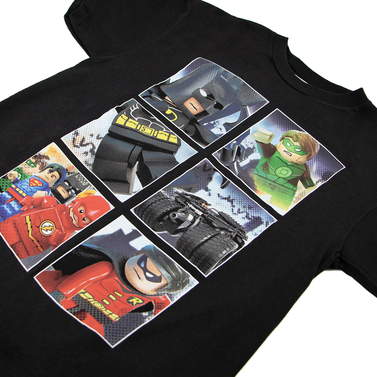 Foto 4 pulgar | Playera Lego Batman Liga de La Justicia color Negro para Niño