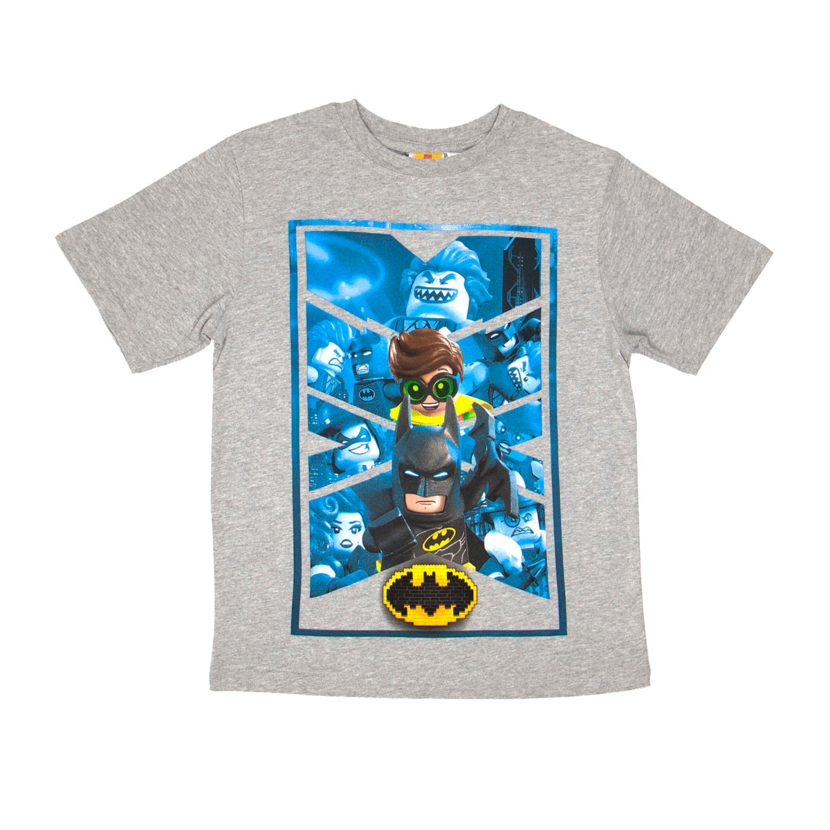 Foto 2 pulgar | Playera Lego Batman y Robin color Gris para Niño