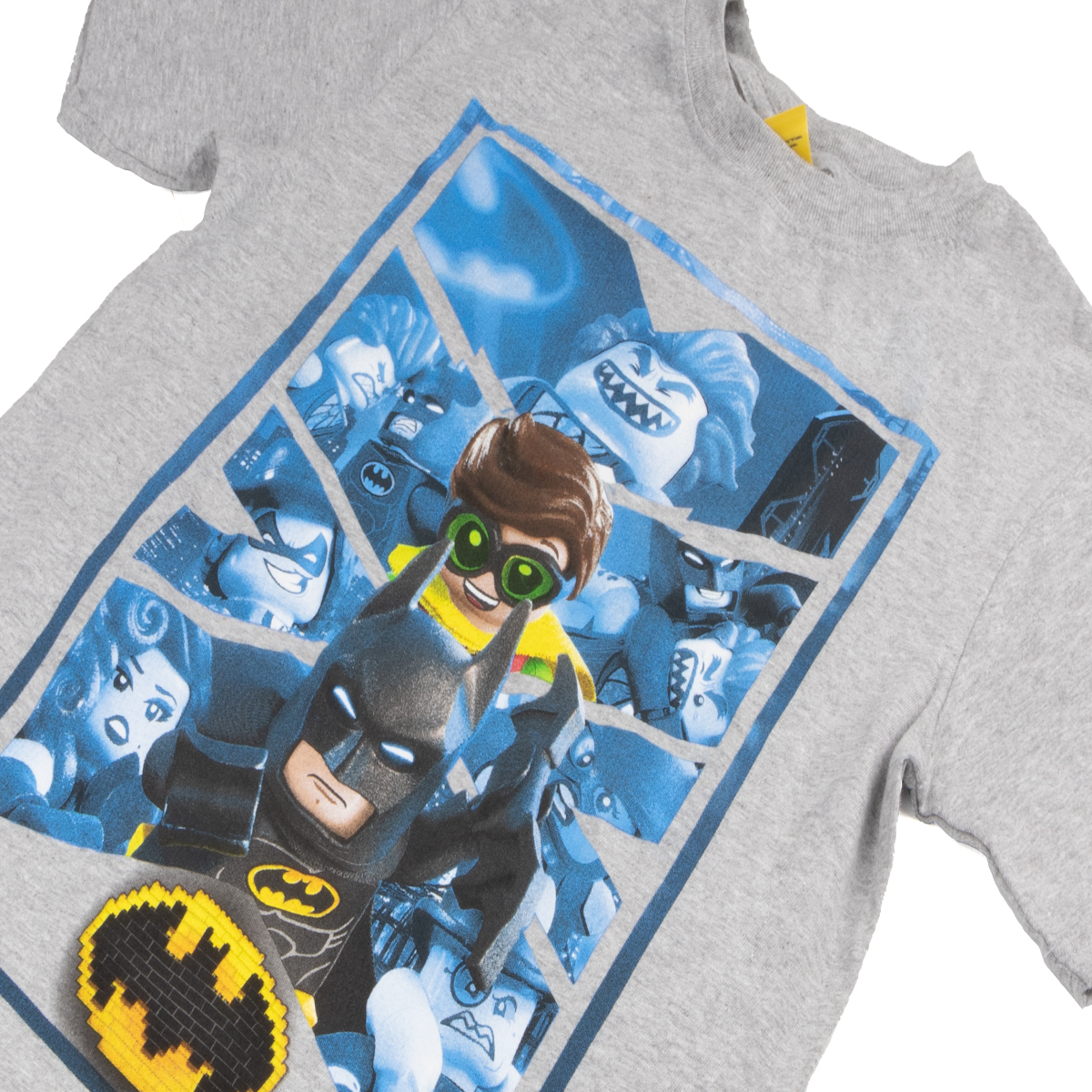 Foto 4 pulgar | Playera Lego Batman y Robin color Gris para Niño