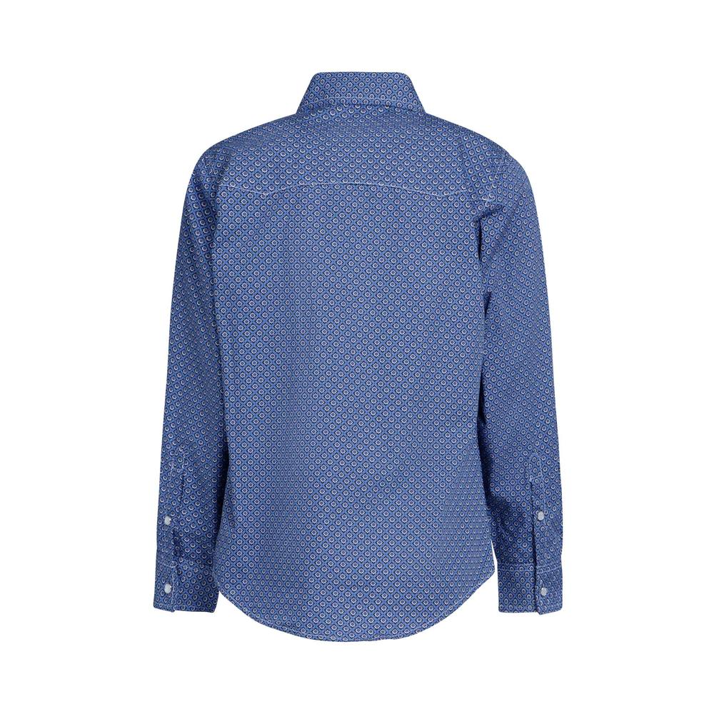 Foto 4 pulgar | Camisa Vaquera Wrangler Slim Fit color Azul Manga Larga para Niño