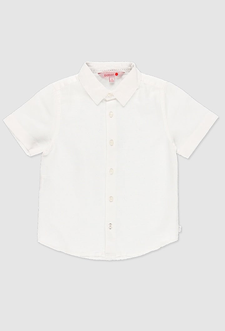 Camisa Boboli Blanca Manga Corta para Niño $699