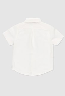 Foto 3 | Camisa Boboli Blanca Manga Corta para Niño