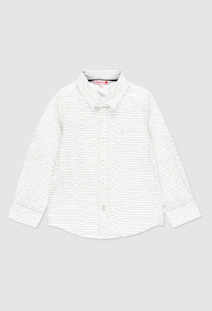 Camisa Boboli Blanca Manga Larga para Niño $799