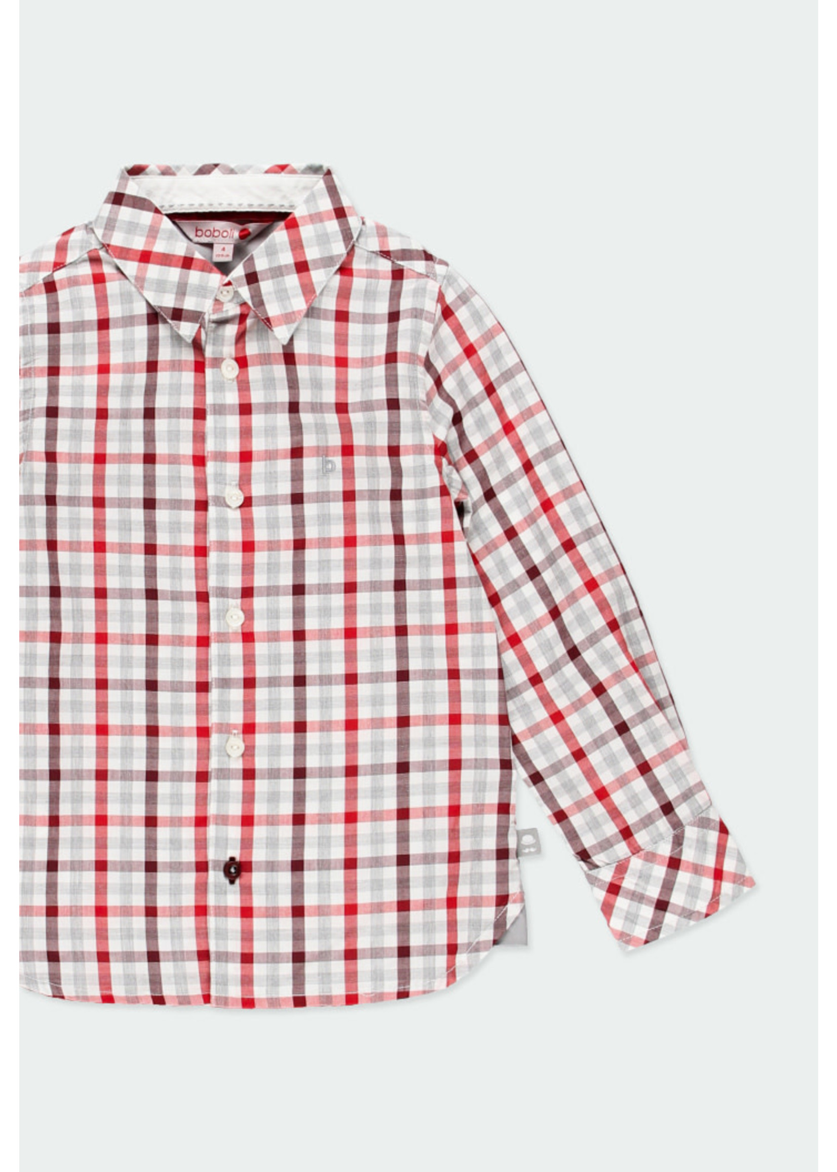 Foto 3 pulgar | Camisa Boboli Roja Manga Larga para Niño