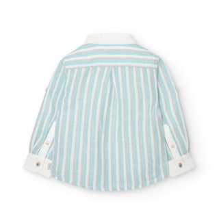 Foto 2 | Camisa de Lino Boboli Multicolor a Rayas para Niño