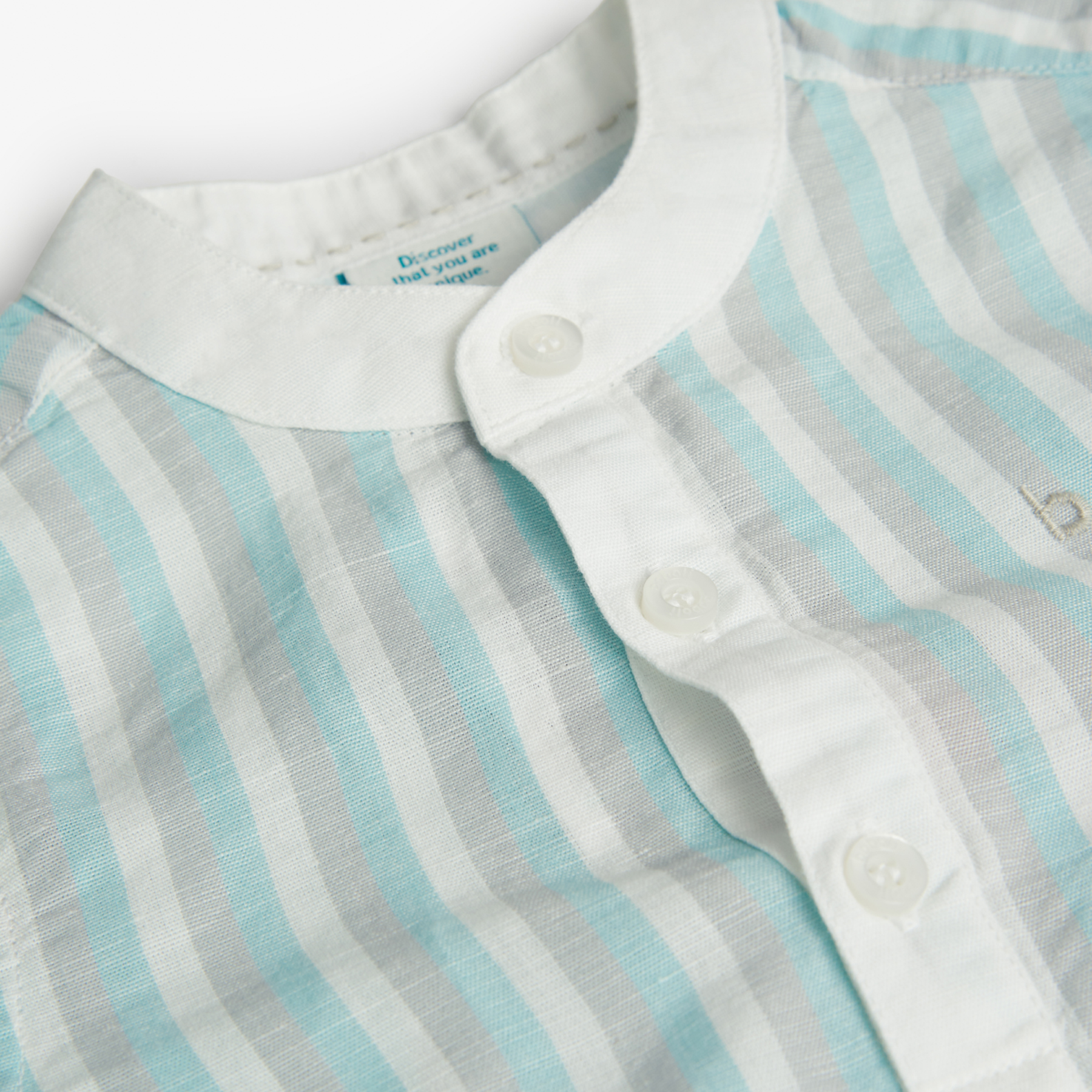 Foto 4 pulgar | Camisa de Lino Boboli Multicolor a Rayas para Niño