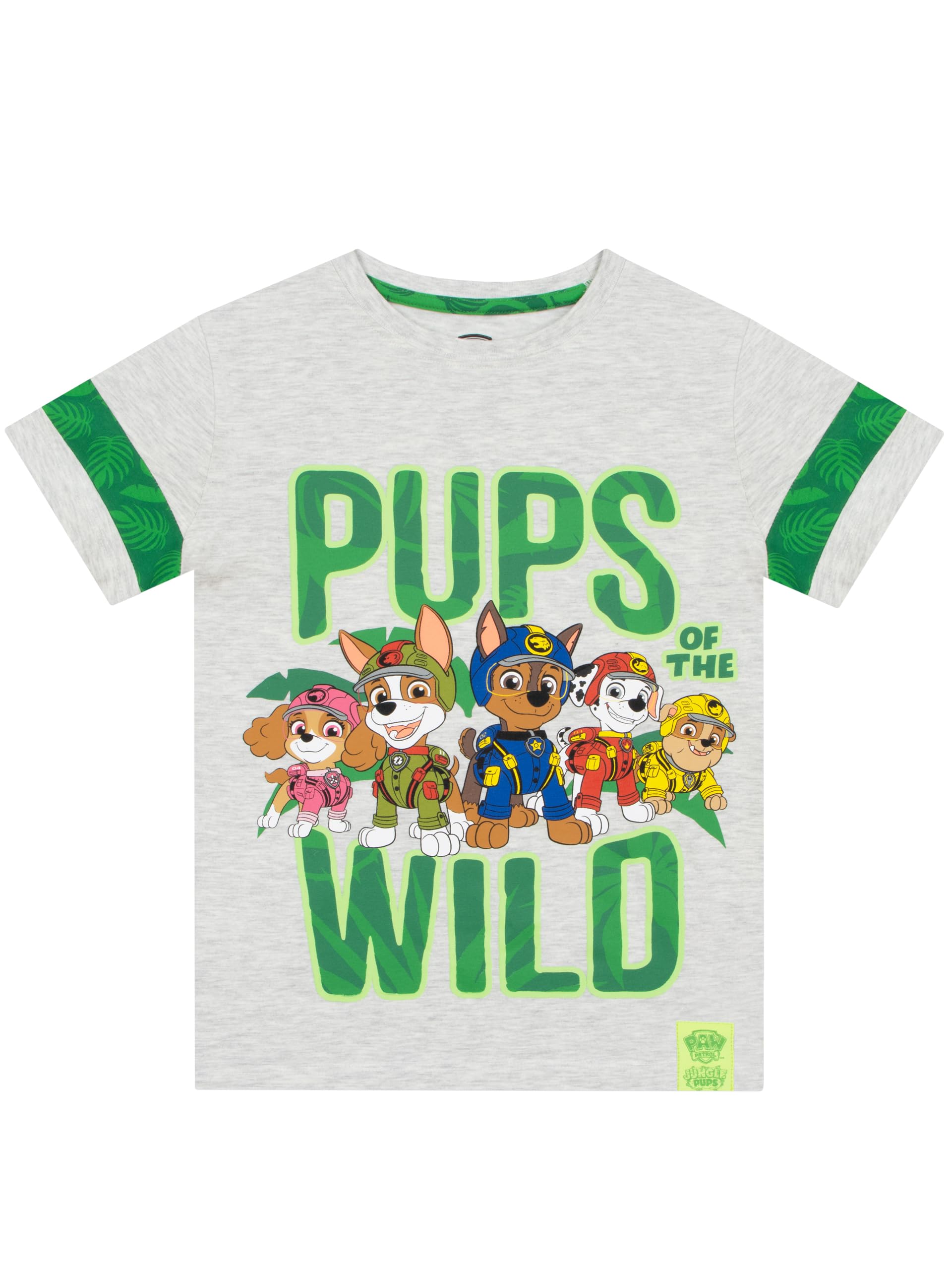 Foto 2 pulgar | Camiseta Paw Patrol Jungle Pups Gris para Niños - Venta Internacional