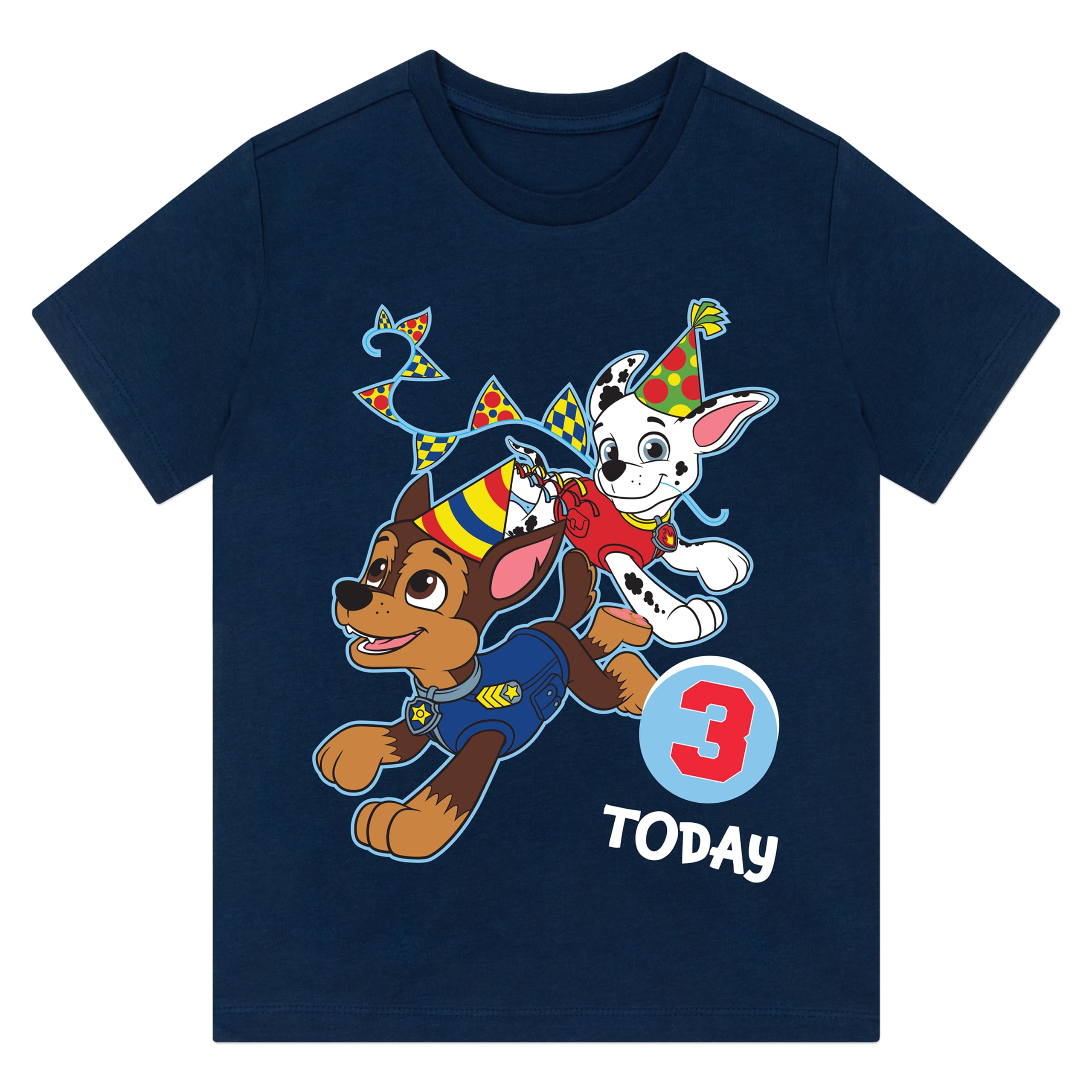 Foto 6 pulgar | Camiseta Paw Patrol Birthday Boy Azul de Algodón - Venta Internacional