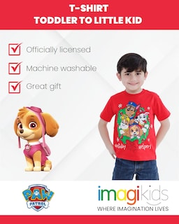 Foto 2 | Camiseta Paw Patrol Skye Chase Marshall Rubble para Niños de 6 Años - Venta Internacional
