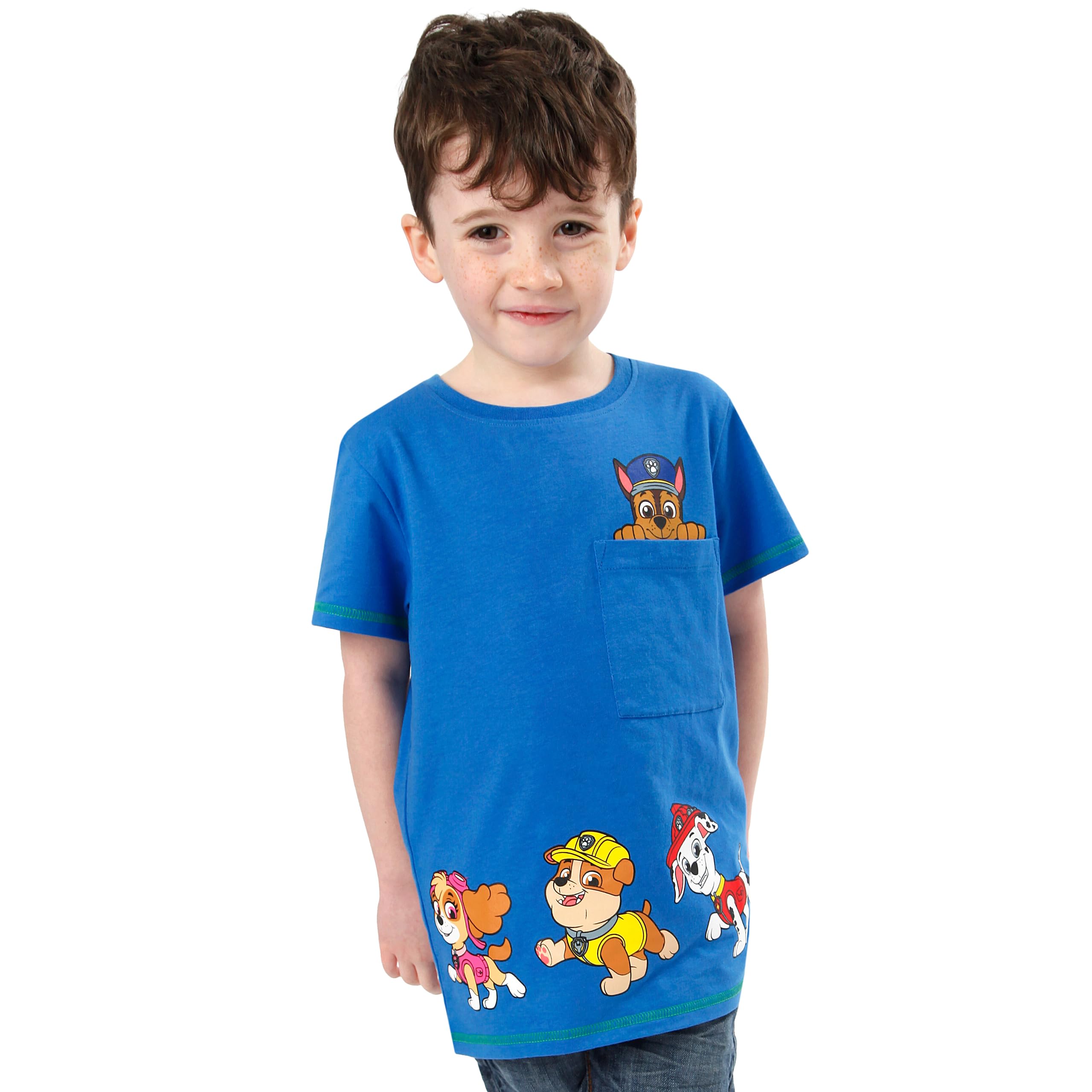 Foto 3 pulgar | Camiseta Azul de la Patrulla Canina Producto Oficial para Niños - Venta Internacional