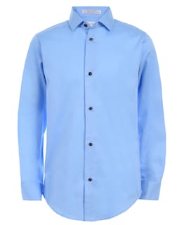 Foto 1 | Camisa Calvin Klein Manga Larga Azul para Niños - Venta Internacional