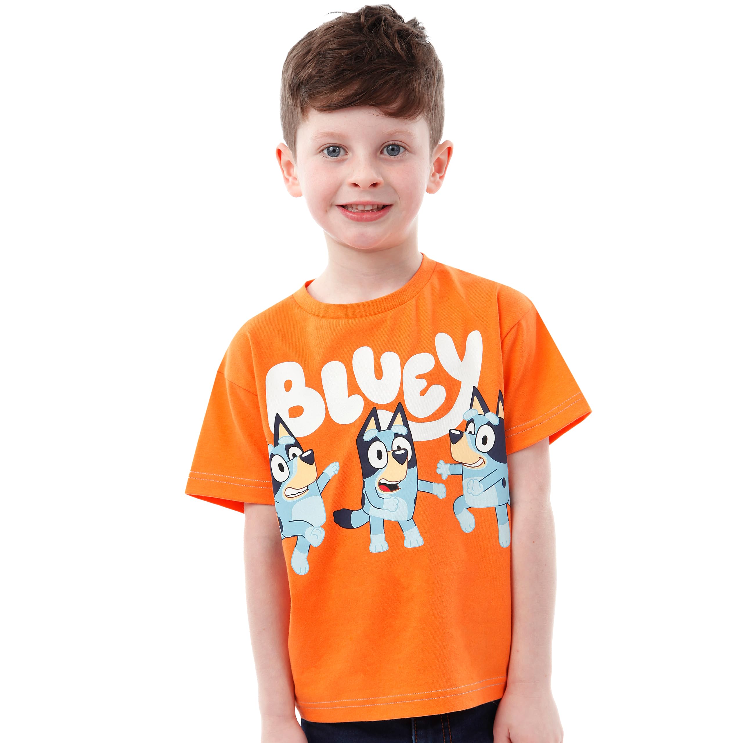 Foto 4 pulgar | Camisa Bluey Naranja para Niño-Venta Internacional