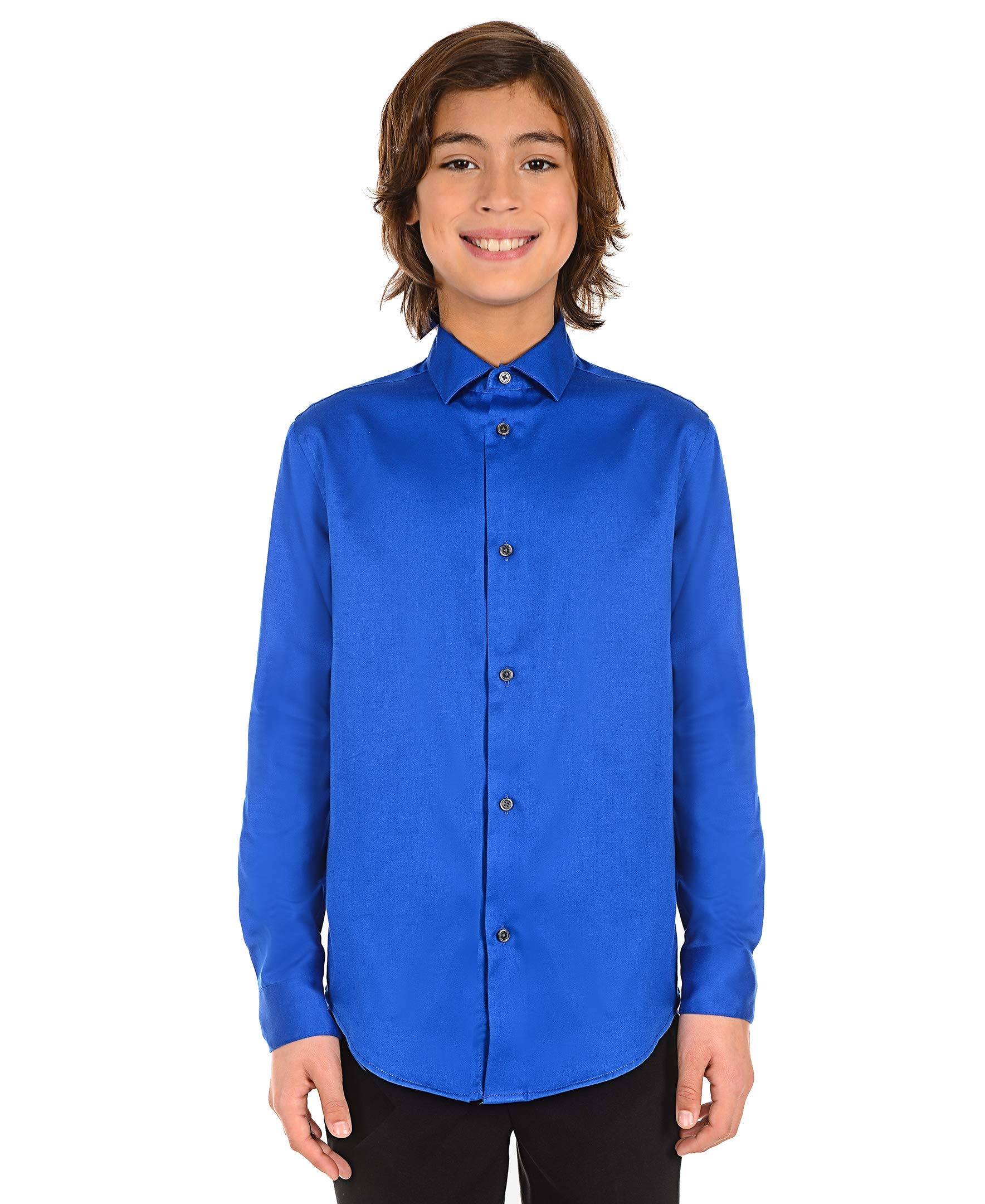 Foto 3 pulgar | Camisa Calvin Klein Azul para Niño-Venta Internacional