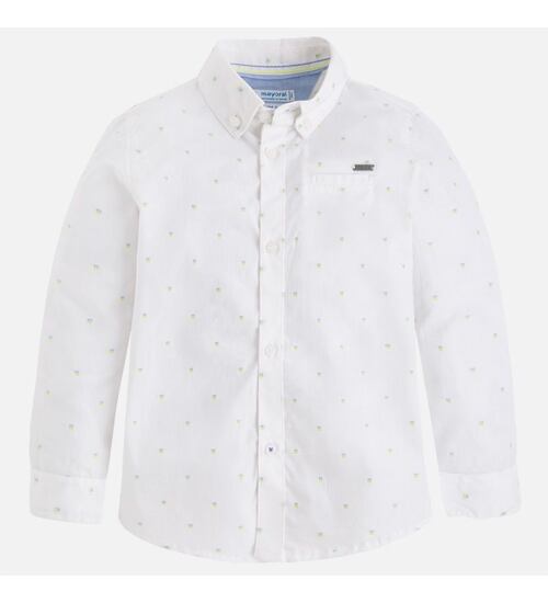 Camisa Slim Fit Blanco Para Niño Mayoral