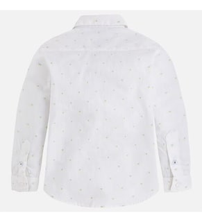 Foto 2 | Camisa Slim Fit Blanco Para Niño Mayoral