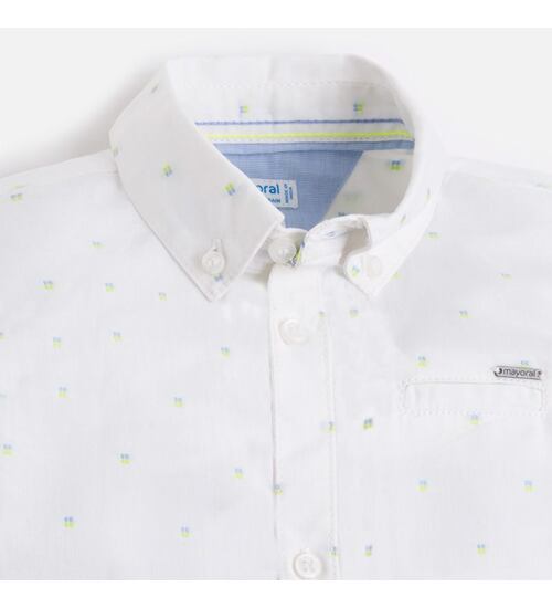 Foto 3 | Camisa Slim Fit Blanco Para Niño Mayoral