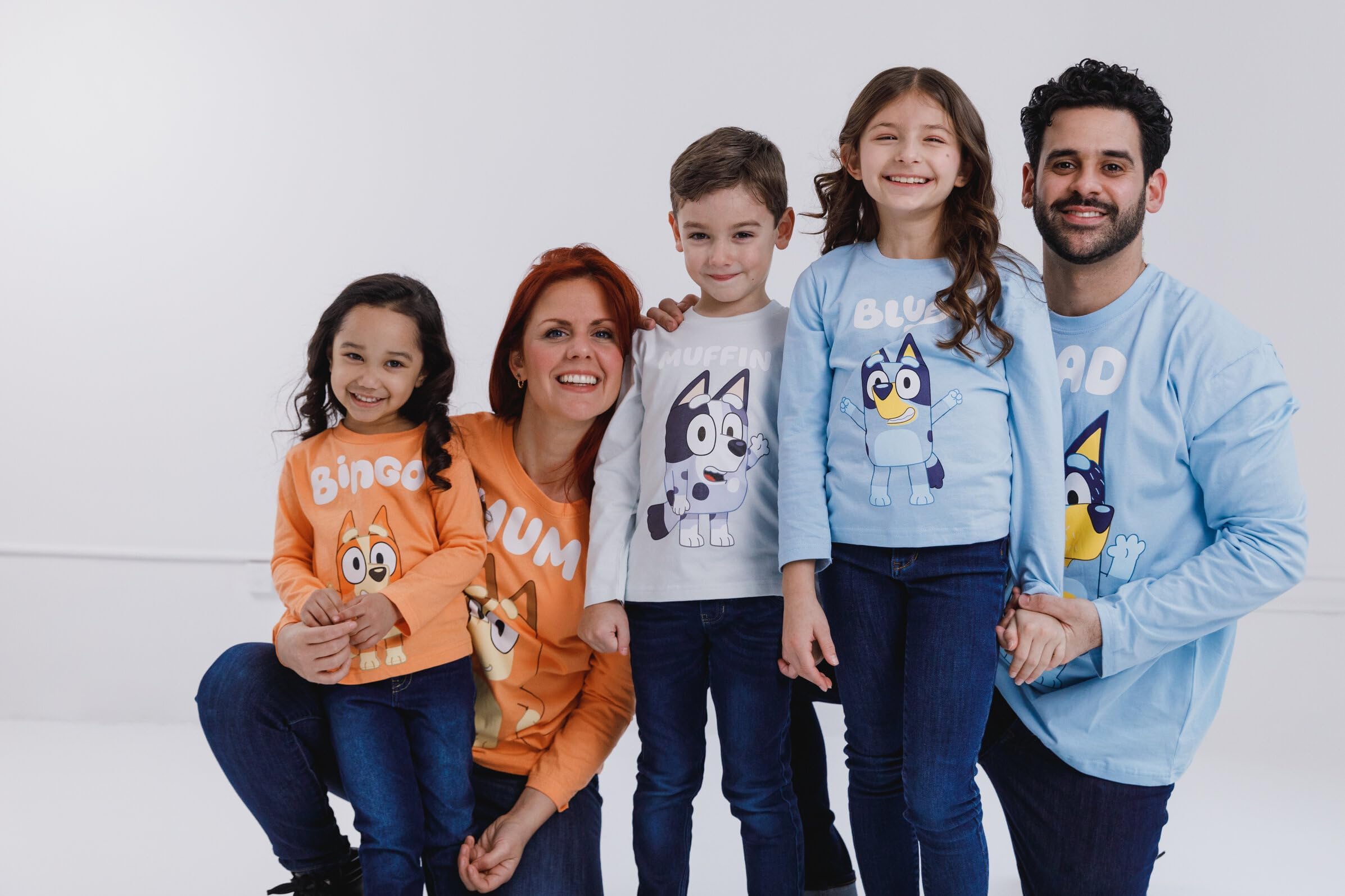 Foto 7 | Camiseta Bluey Muffin Little Boys De Manga Larga Para Niños De 6 Años - Venta Internacional.