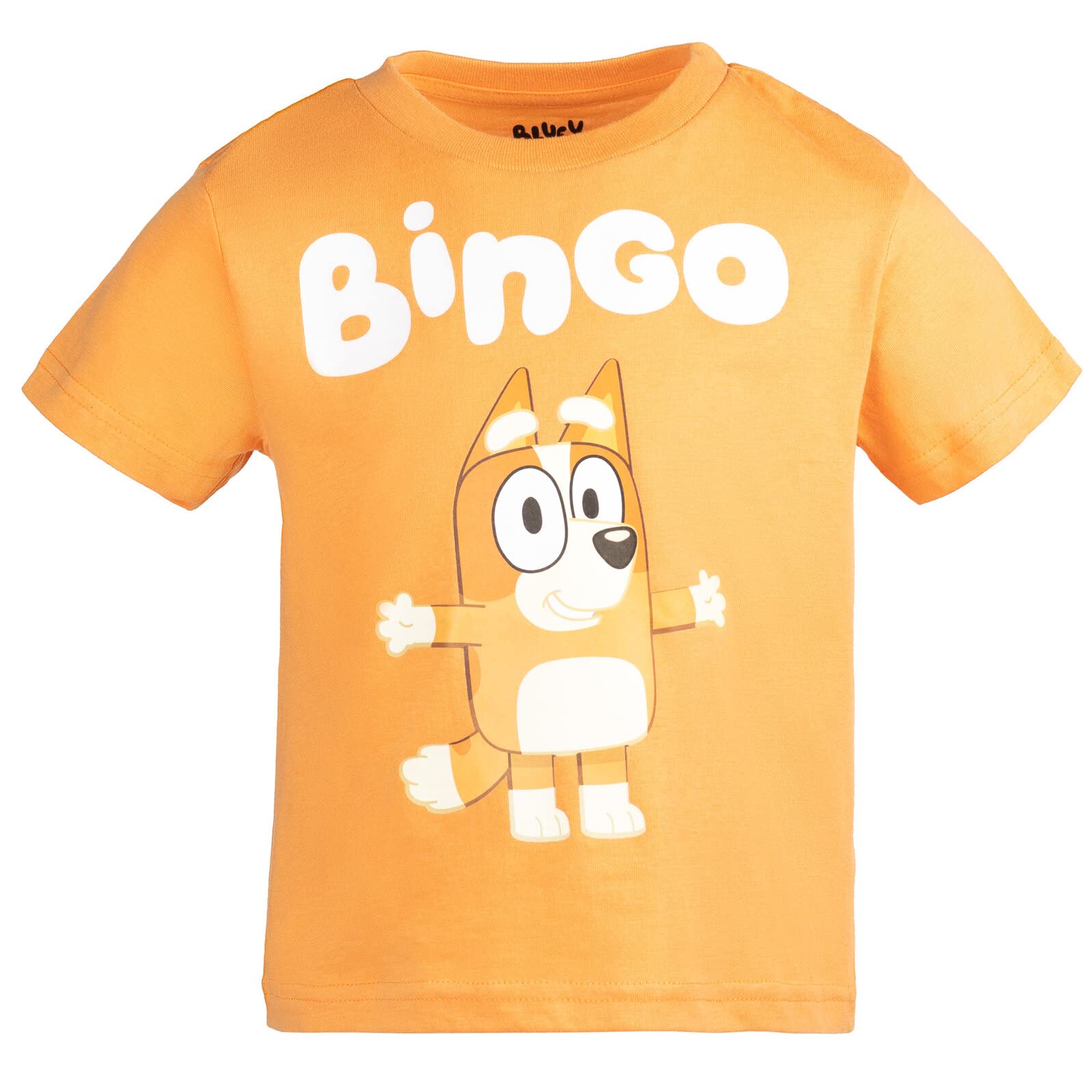 Foto 5 pulgar | Pack De 3 Camisetas Bluey Bingo Little Boys, Color Naranja/azul/gris, Talla 6 - Venta Internacional.