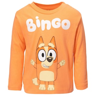 Foto 1 | Camiseta Bluey Bingo Little Boys De Manga Larga Para 6 Años - Venta Internacional.