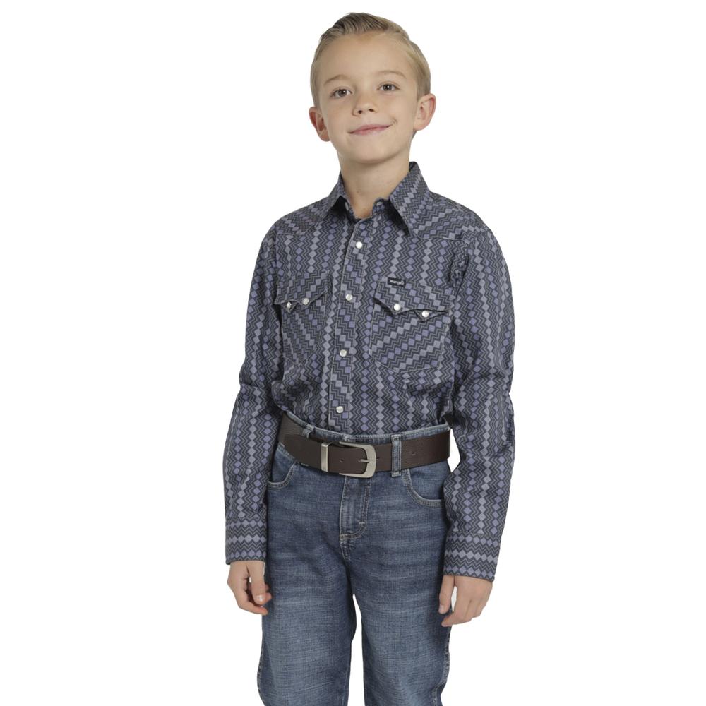 Camisa Vaquera Niño Wrangler Slim Fit Manga Larga 466 Multicolor
