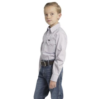 Foto 2 | Camisa Vaquera Niño Wrangler Slim Fit Manga Larga 414 Azul