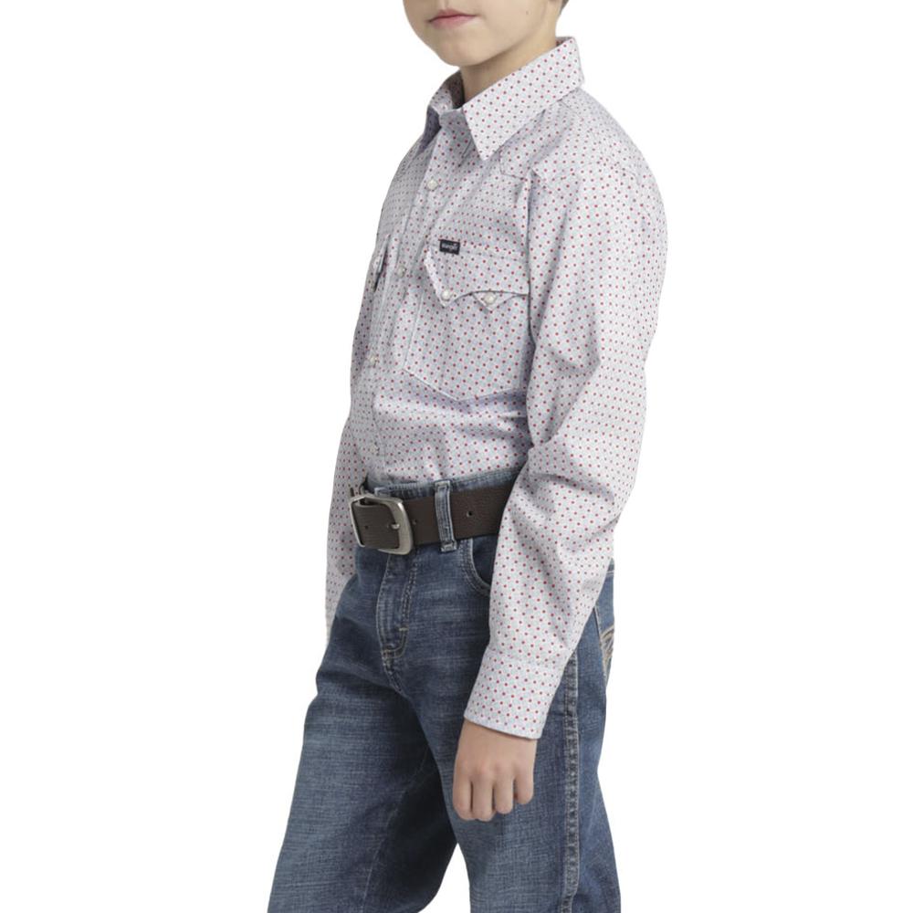 Foto 6 pulgar | Camisa Vaquera Niño Wrangler Slim Fit Manga Larga 414 Azul