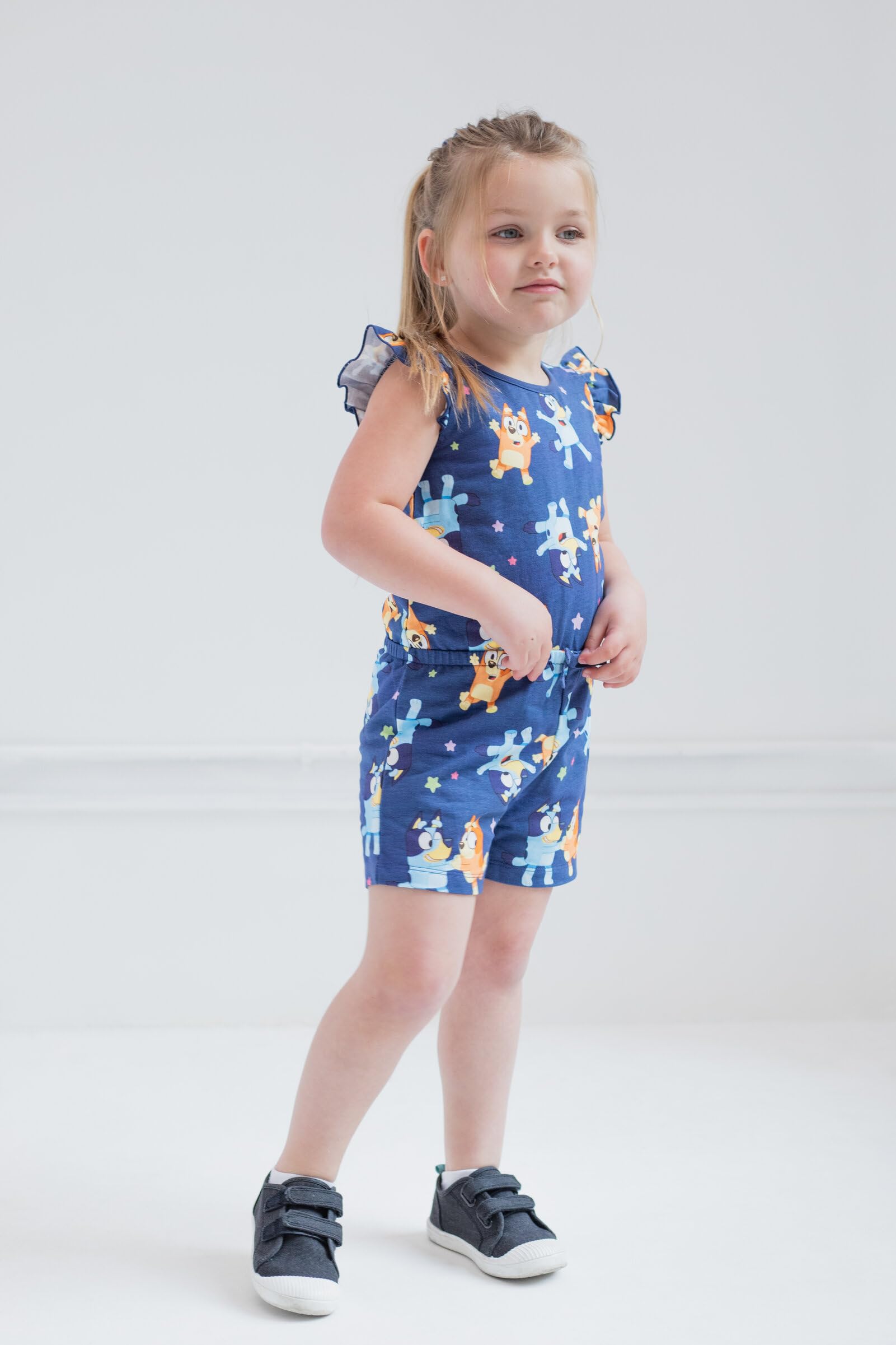 Foto 2 | Romper Bluey Bingo French Terry Para Niñas De 18 A 24 Meses - Venta Internacional.