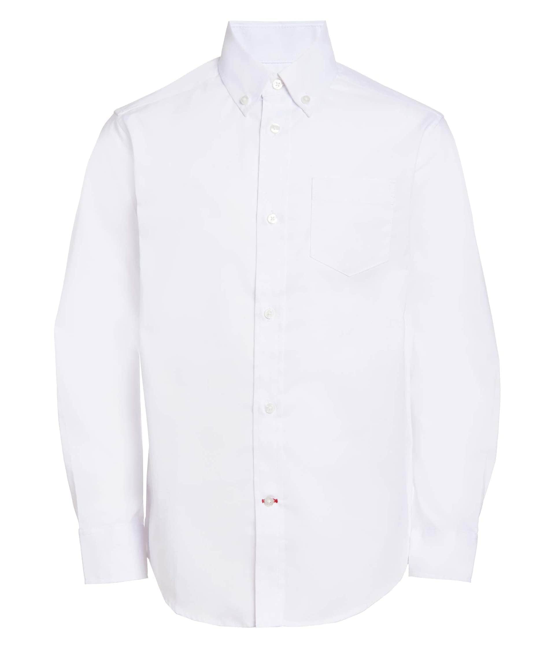 Camisa Tommy Hilfiger Pinpoint Oxford Blanca Para Niños Talla 8 - Venta Internacional. $1,385