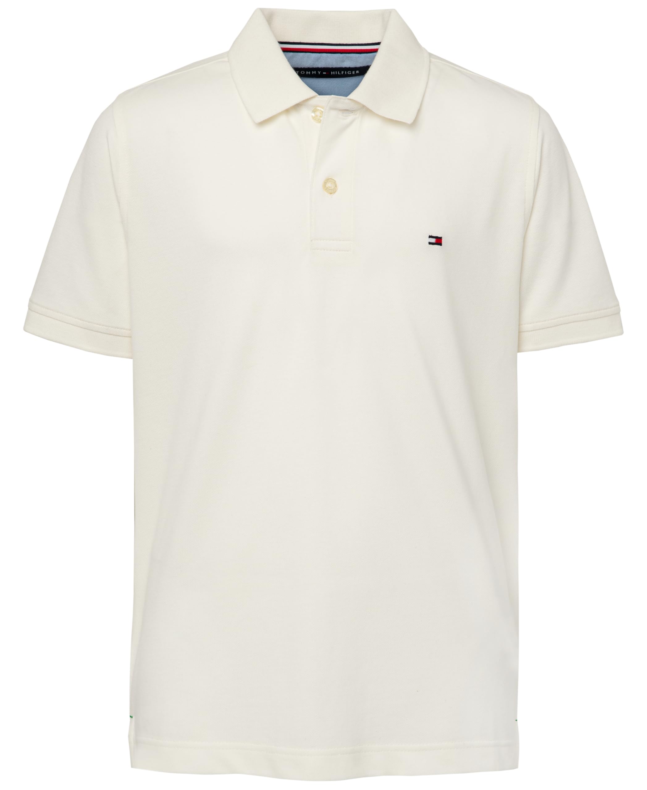 Foto 2 pulgar | Polo Tommy Hilfiger Stretch Ivy Para Niños Blanco Lg - Venta Internacional.
