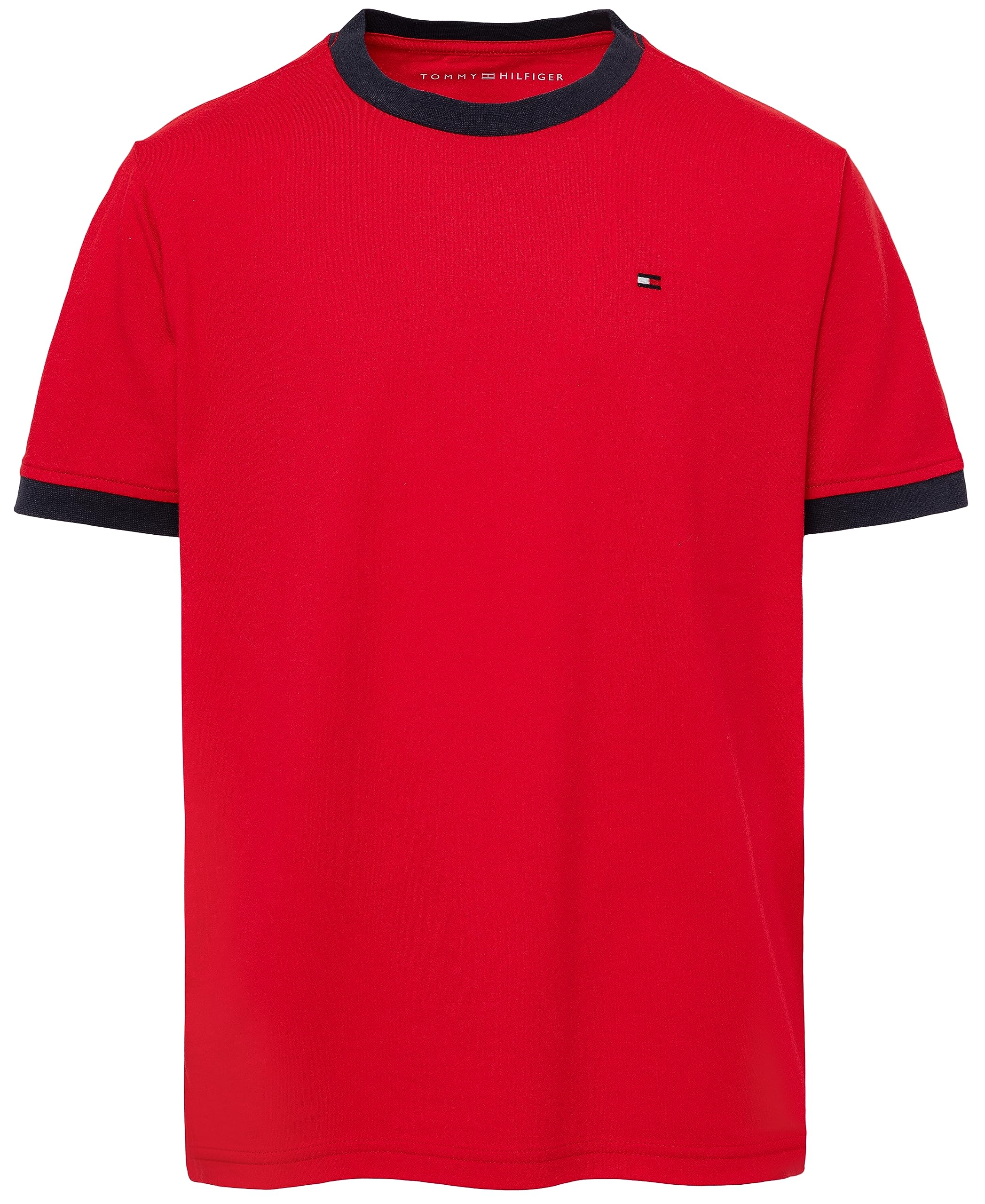 Camiseta Tommy Hilfiger De Manga Corta Para Niños, 100% Algodón, 7 Años - Venta Internacional.