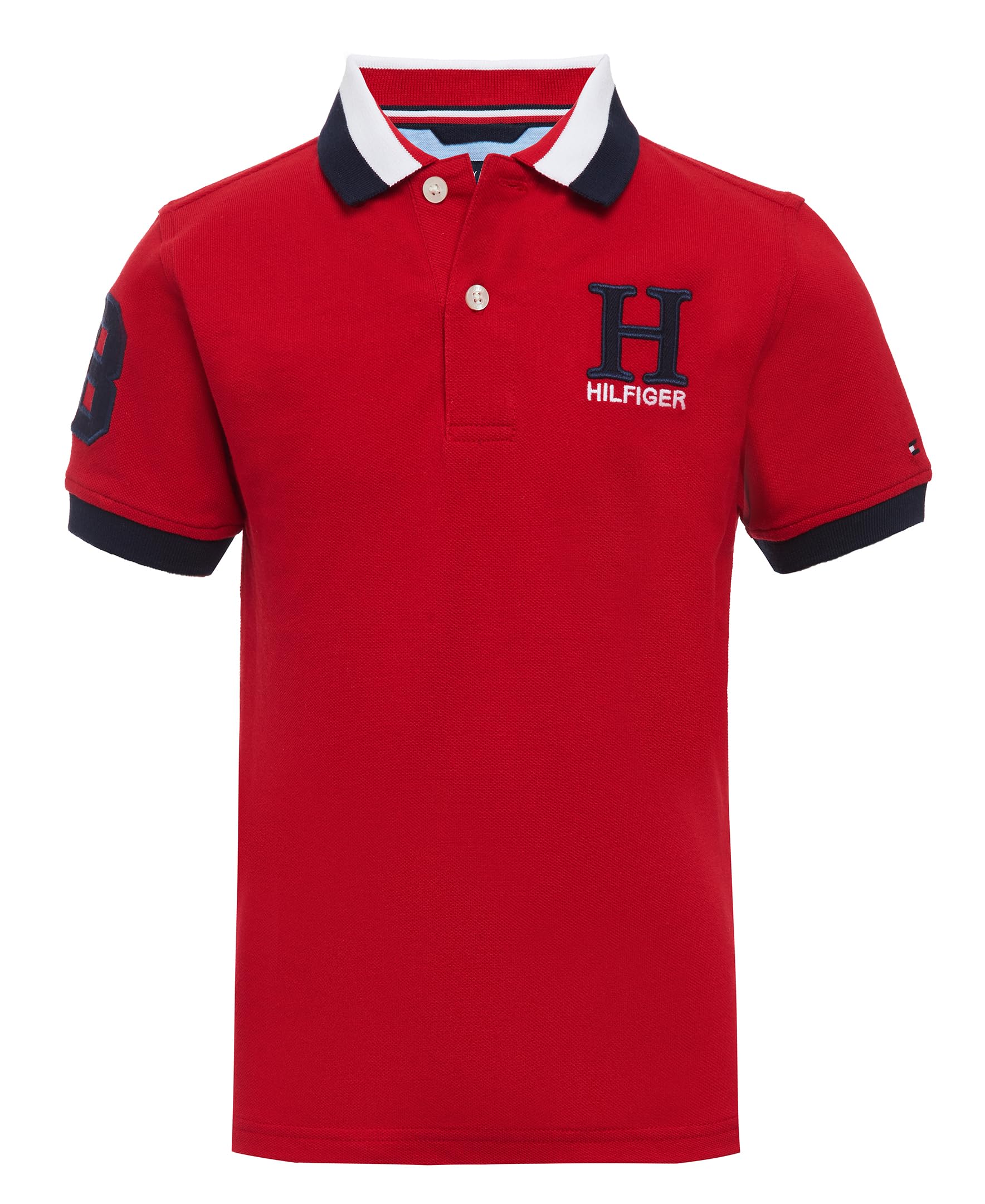 Foto 2 pulgar | Polo Tommy Hilfiger Para Niños, Elástico, Color Rojo Hiedra, Talla 03 - Venta Internacional.