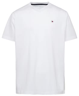 Foto 1 | Camiseta Tommy Hilfiger Para Niños Grandes Con Cuello En V, Cvc, Blanca, Talla Xl - Venta Internacional.